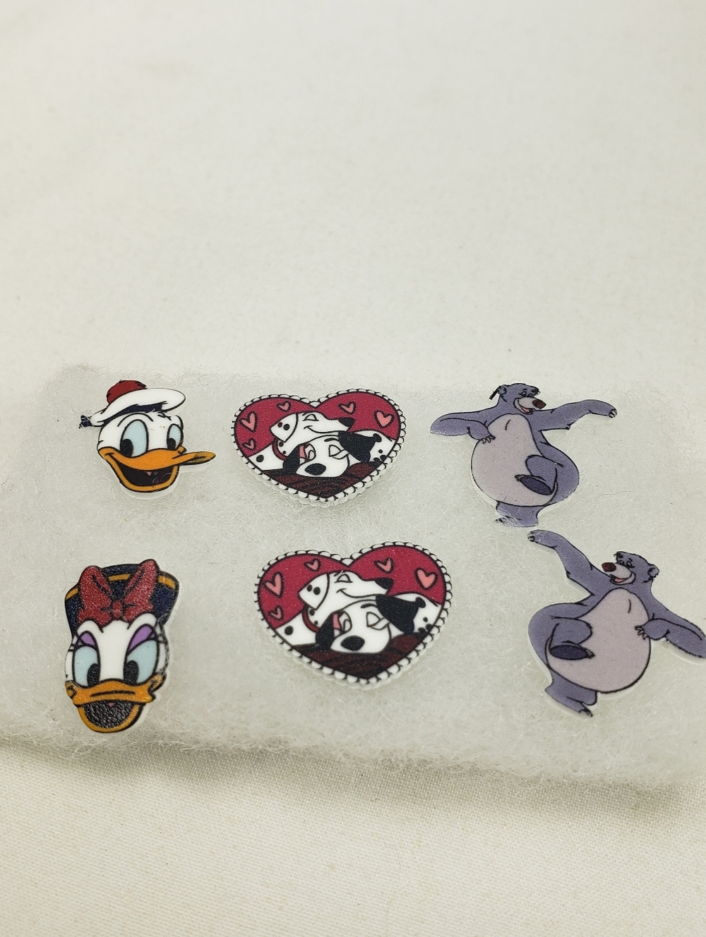 Disney Stud Earrings Set Lot of 3